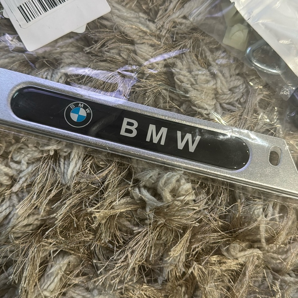 BMW Silver License Plate Holder - Picture 2 of 2